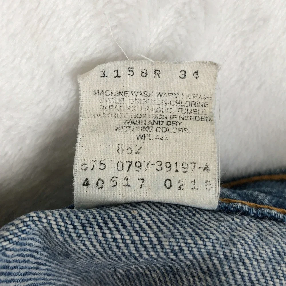 VTG Levis 517 Orange Tab Bootcut Distressed Jeans 36x30 USA Made Blue 40517-0215